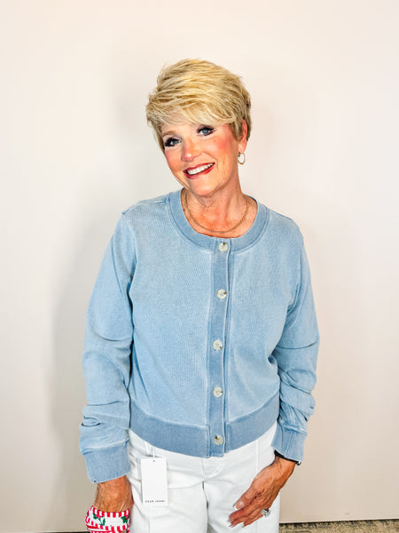 Daily Knit Denim Cardigan