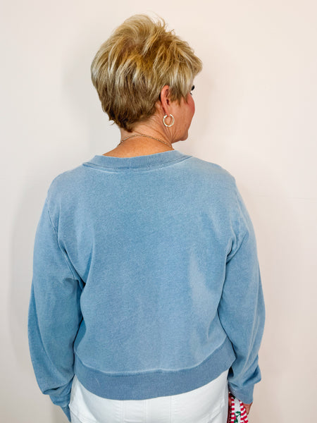 Daily Knit Denim Cardigan