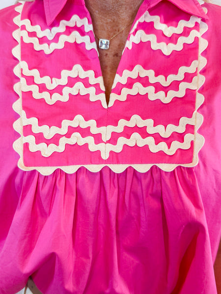 Fiona Pink Top