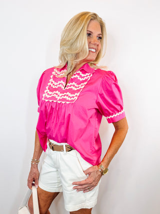 Fiona Pink Top