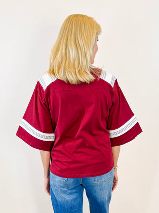 Texas A&M Oversized Gingham Jersey