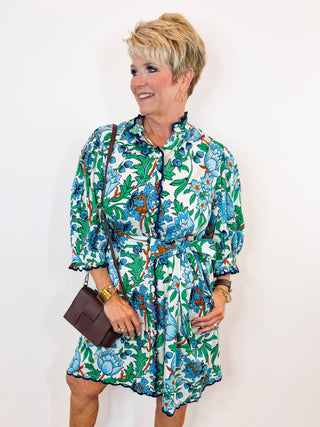Scallop Front Dress