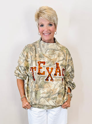 Texas Mockneck Camo Sweatshirt