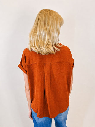 Sheri Top - Burnt Orange