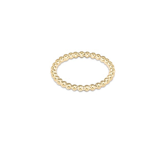 Classic Gold 2mm Bead Ring