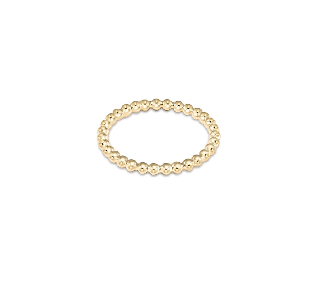 Classic Gold 2mm Bead Ring
