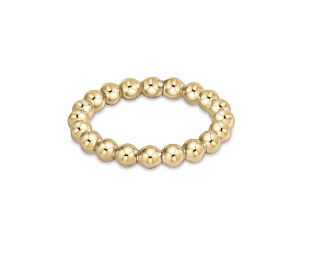 Classic Gold 3mm Bead Ring