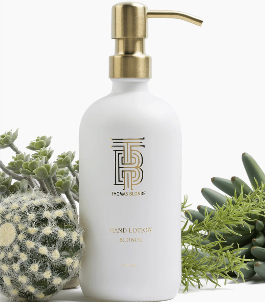 Thomas Blonde Hand Lotion in Glass Dispenser