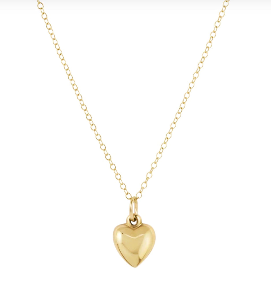 16" Love Plush Gold Charm Necklace