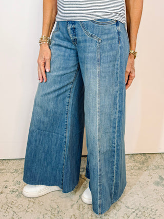 Blake High Rise Super Wide Leg - Wishfulness Wash