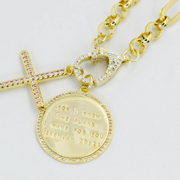 Jeremiah 29:11 w/Cross necklace