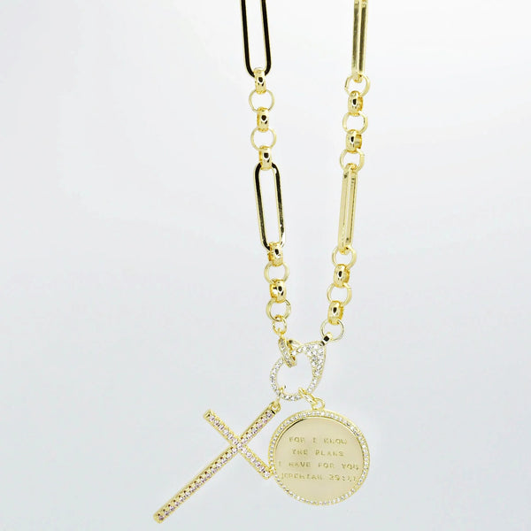 Jeremiah 29:11 w/Cross necklace