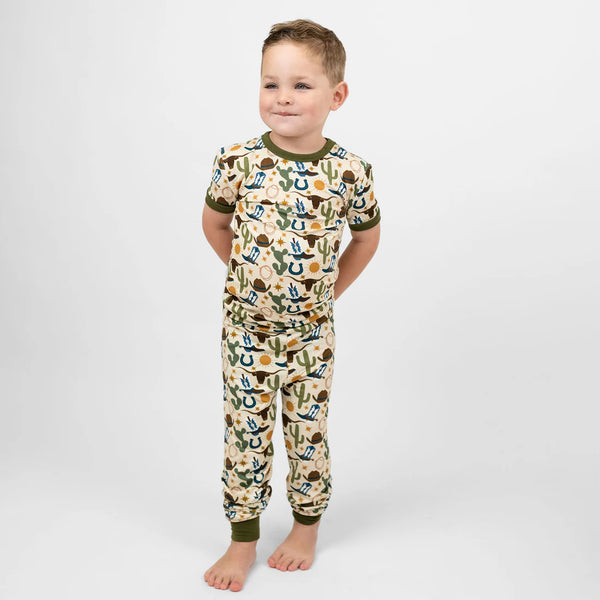 Howdy Western Bamboo Short Sleeve Pajama Set