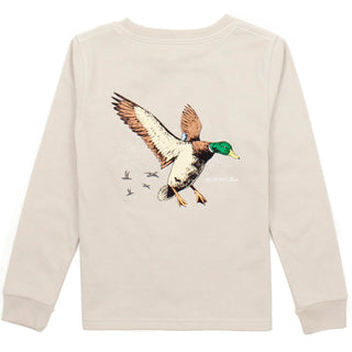 Mallard Flight Long Sleeve Tee in Linen