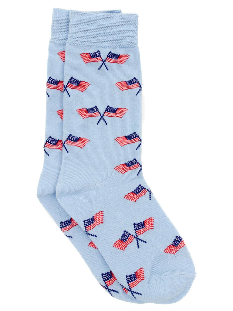 Boys Freedom Flag Lucky Duck Socks