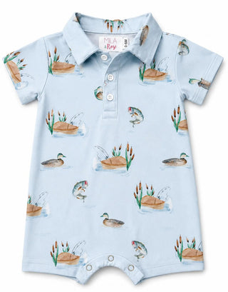Lake Day Polo Shorty Romper