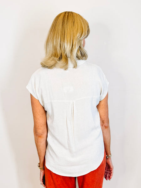Natural Linen Top