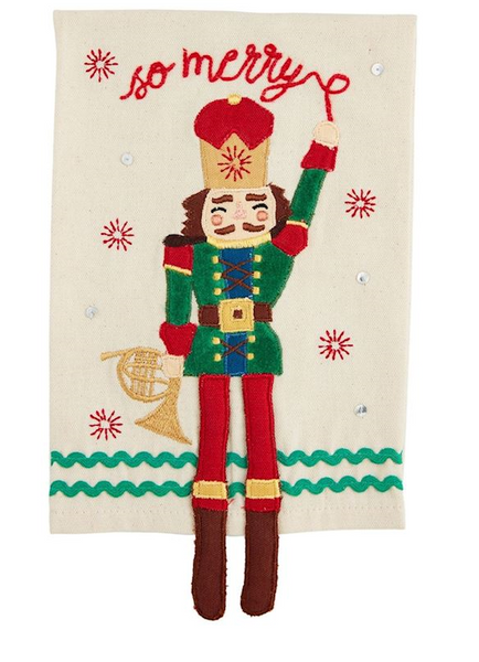 Merry Nutcracker Dangle Towel