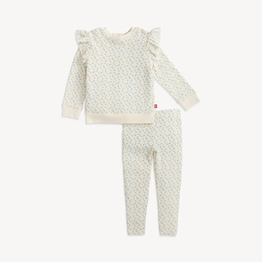 Eloise Waffle Top & Pants Set