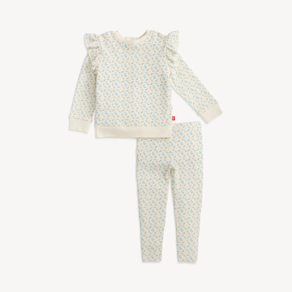 Eloise Waffle Top & Pants Set