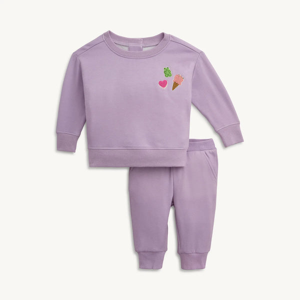 Fair Orchard Brushed Fleece Set with Patches