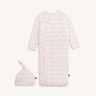 Trunkettes Pink Modal Gown and Hat Set