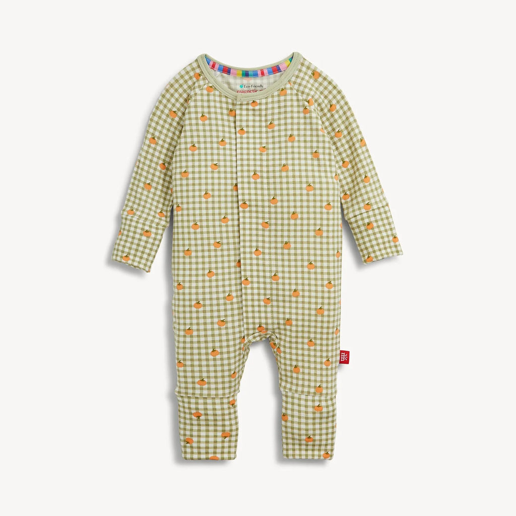 Pumpkin Plaid Modal Footie