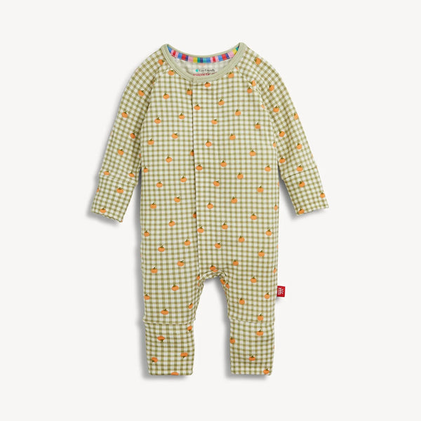 Pumpkin Plaid Modal Footie