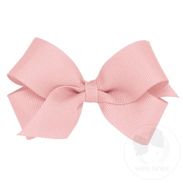 Mini Classic Grosgrain Hair Bow (Plain Wrap)