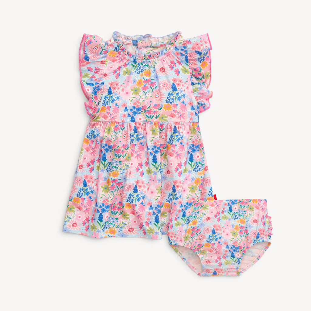 Lily Modal Magnetic Dress & Diaper Cover Set