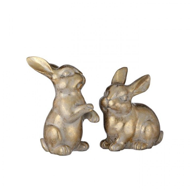 Small Resin Golden Bunny