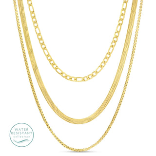 Triple Layer Statement Necklace, Water Resistant