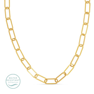Large Paperclip Chain Collar Necklace