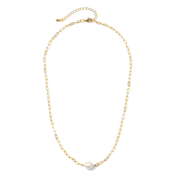 Pearl delicate link chain