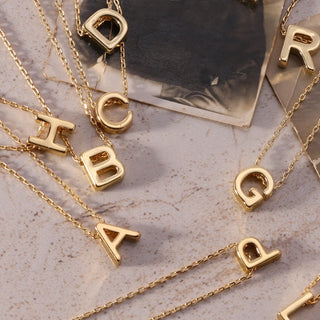 Small Initial Pendant Necklaces