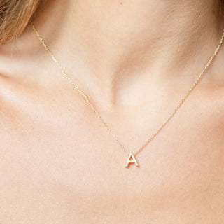 Small Initial Pendant Necklaces