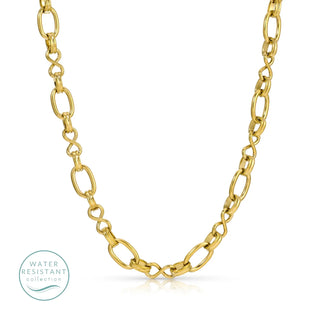 Oval and Figure 8 Statement Collar Necklace