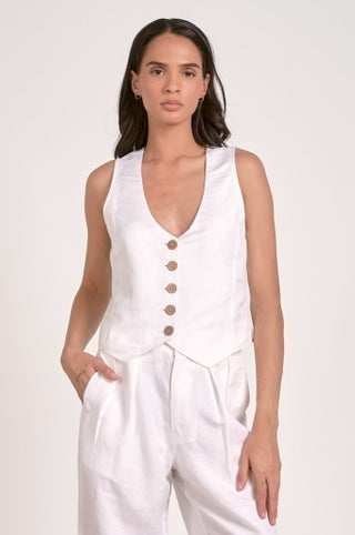 Sheryl White Vest
