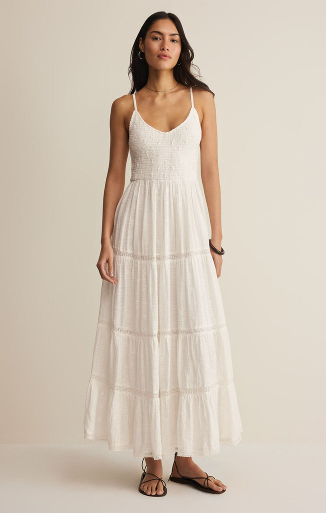 cotton eyelet dress Behati Eyelet Midi Dress – Farmhouse Market TX