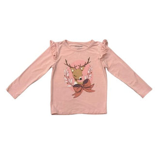 Reindeer Ruffle Top