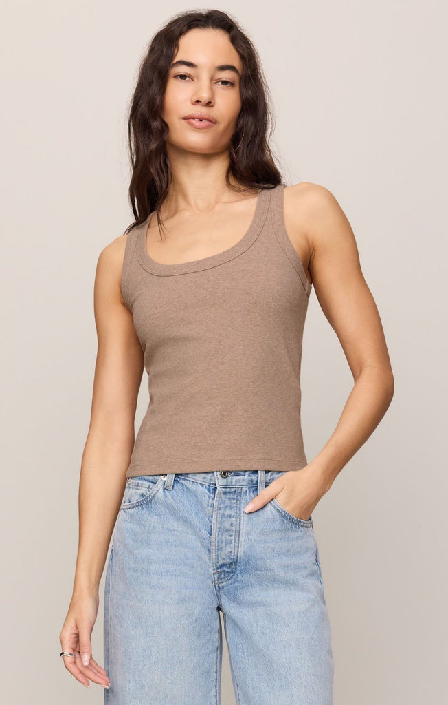 Rowe Scoop Tank - Heather Ash