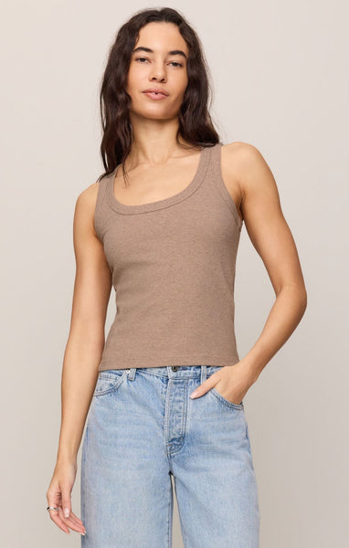 Rowe Scoop Tank - Heather Ash