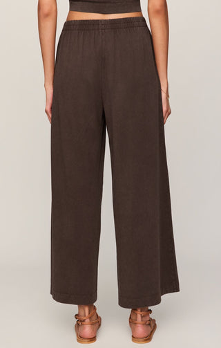 Scout Jersey Crop Flare Pant - Dark Chocolate