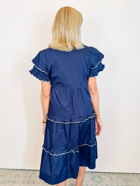 Melinda Scalloped Dress