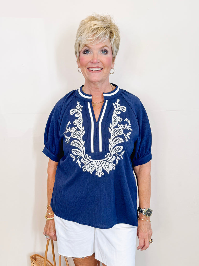 Josie Navy Top