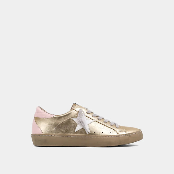 Paula Metallic Gold Sneakers