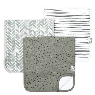 Burp Cloths Set Pack of 3 (Assorted Styles)