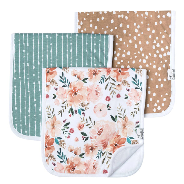 Burp Cloths Set Pack of 3 (Assorted Styles)