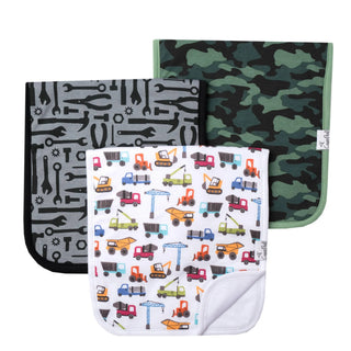 Burp Cloths Set Pack of 3 (Assorted Styles)