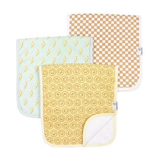 Burp Cloths Set Pack of 3 (Assorted Styles)